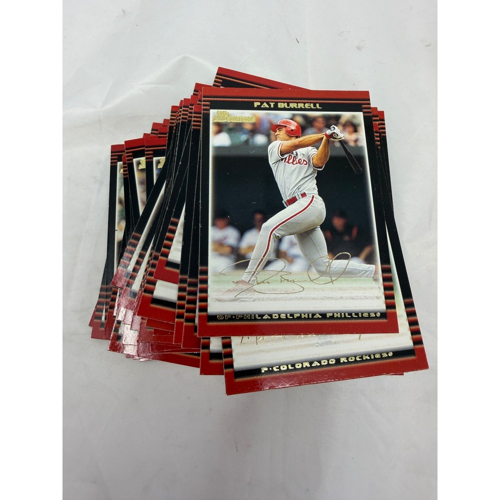 2002 Bowman Baseball Card Lot‎ Pat Burrell Philadelphia Phillies Topps 65 Count